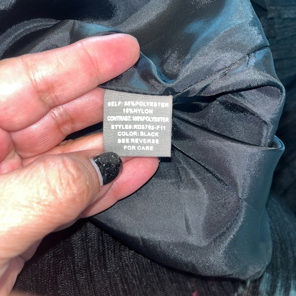 RYU Anthropology NWOT black mini dress w/sheer mesh long sleeves tulle hem Small - Picture 7 of 9